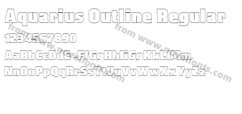 Aquarius Outline RegularPreview