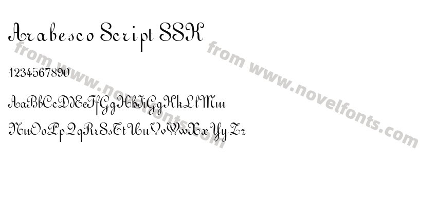 Arabesco Script SSKPreview