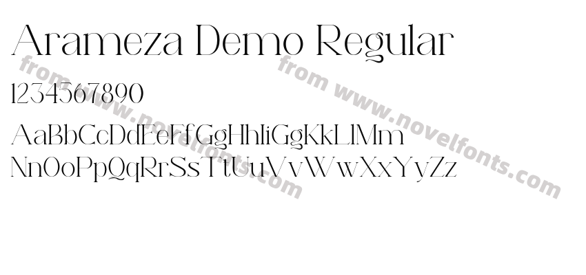 Arameza Demo RegularPreview