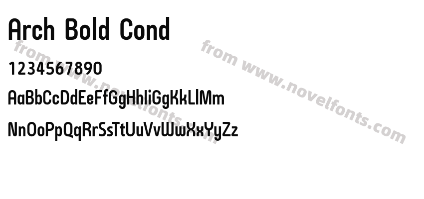Arch Bold CondPreview