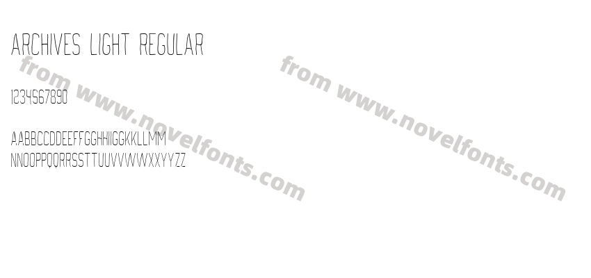 Archives Light RegularPreview