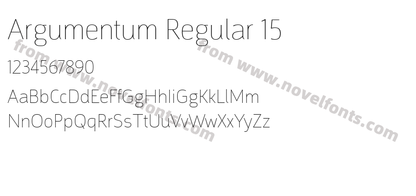 Argumentum Regular 15Preview