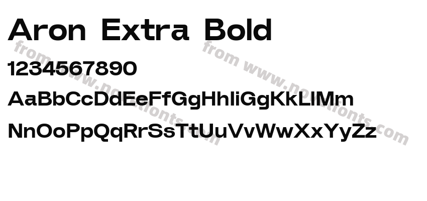 Aron Extra BoldPreview