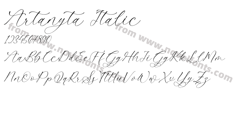Artanyta ItalicPreview
