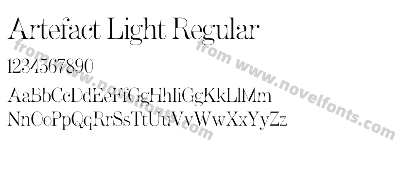 Artefact Light RegularPreview