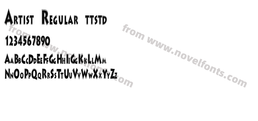 Artist Regular ttstdPreview