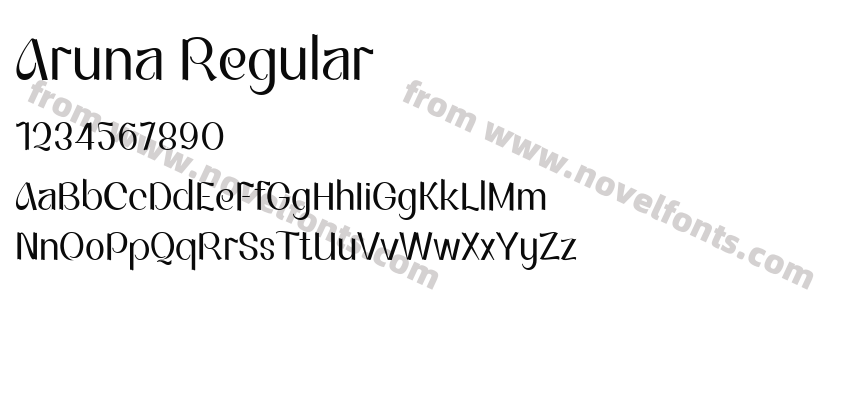 Aruna RegularPreview