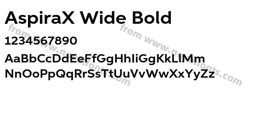 AspiraX Wide BoldPreview
