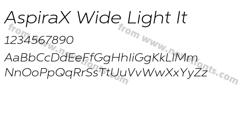 AspiraX Wide Light ItPreview