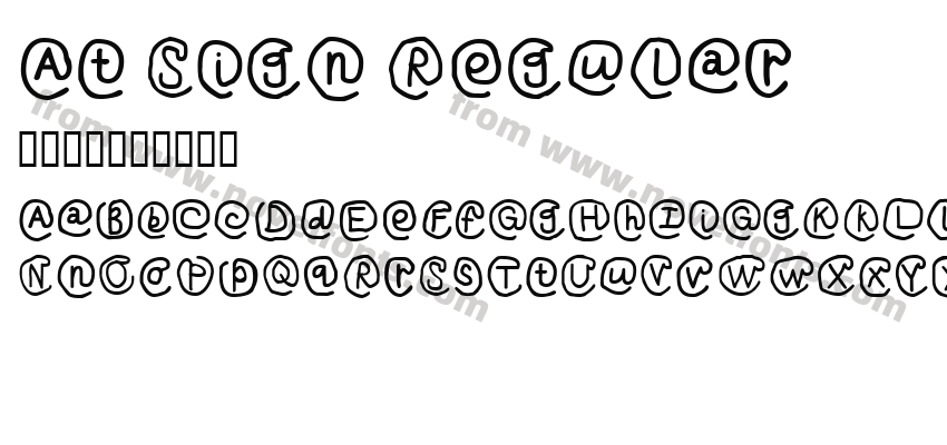 At Sign RegularPreview