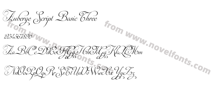Auberge Script Basic ThreePreview