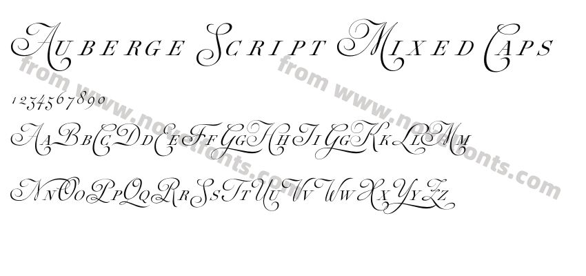 Auberge Script Mixed CapsPreview