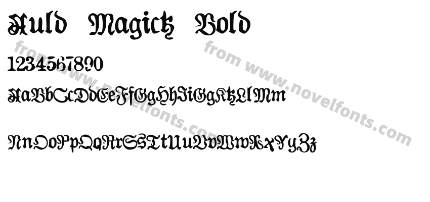 Auld Magick BoldPreview