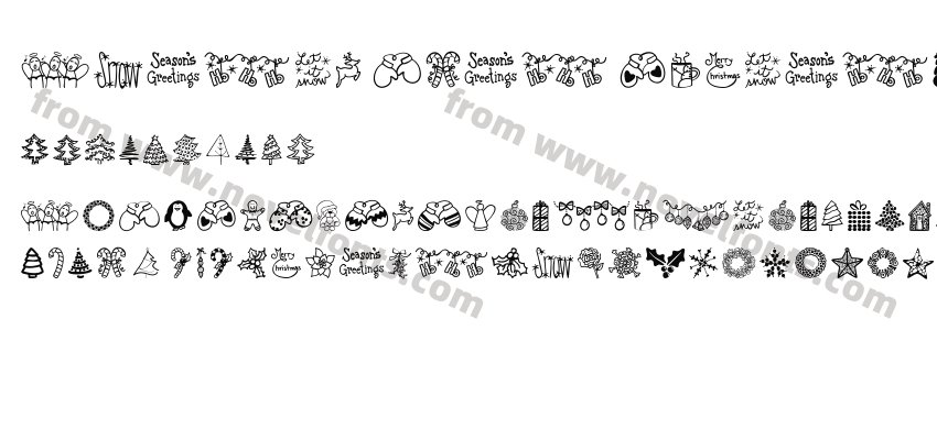 Austie Bost Christmas DoodlesPreview