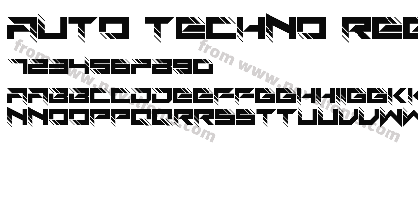 Auto Techno RegularPreview