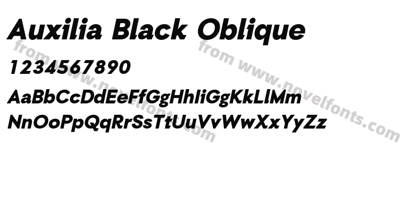 Auxilia Black ObliquePreview