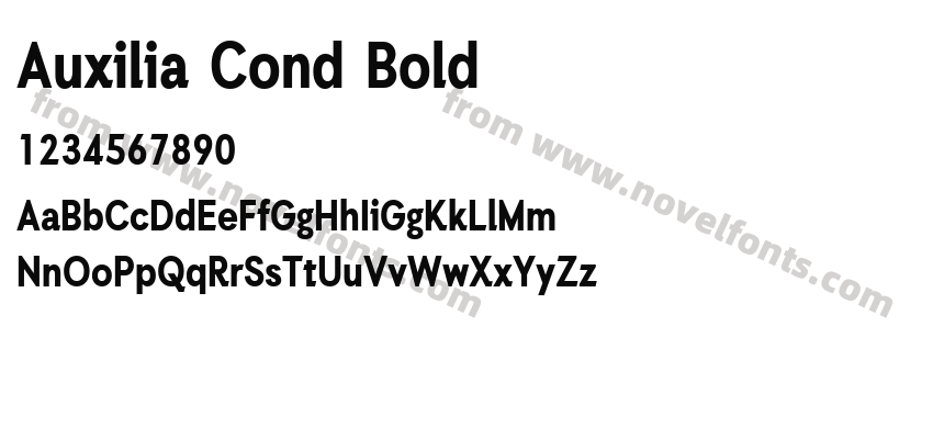 Auxilia Cond BoldPreview