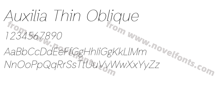 Auxilia Thin ObliquePreview