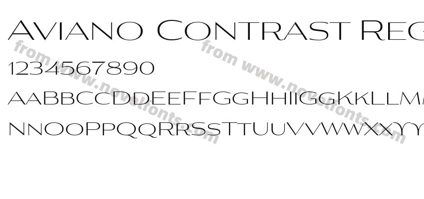Aviano Contrast Regular 2Preview