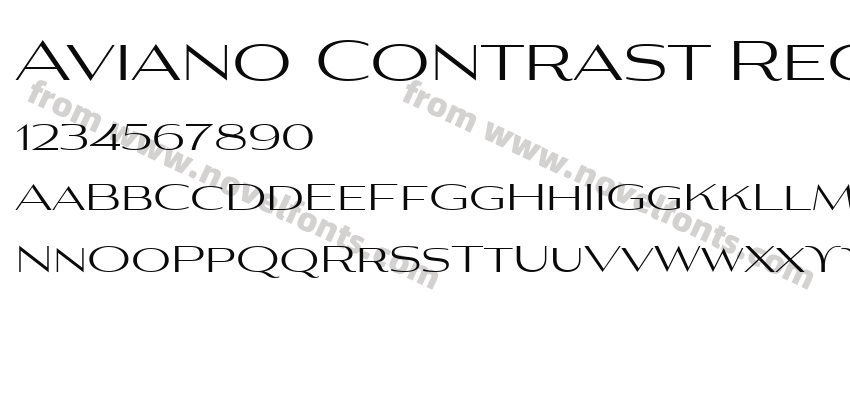 Aviano Contrast Regular 4Preview