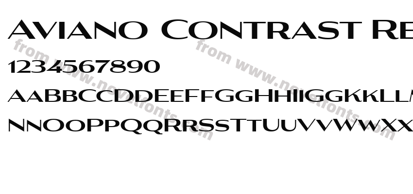 Aviano Contrast Regular 5Preview