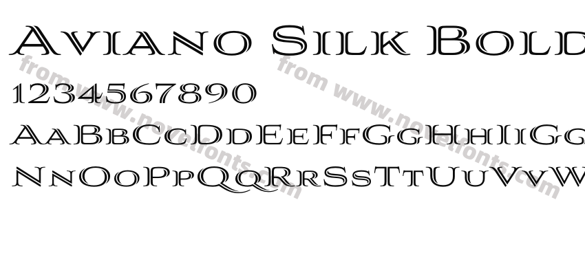 Aviano Silk BoldPreview