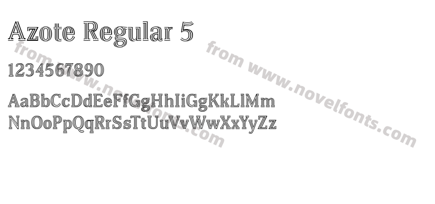 Azote Regular 5Preview