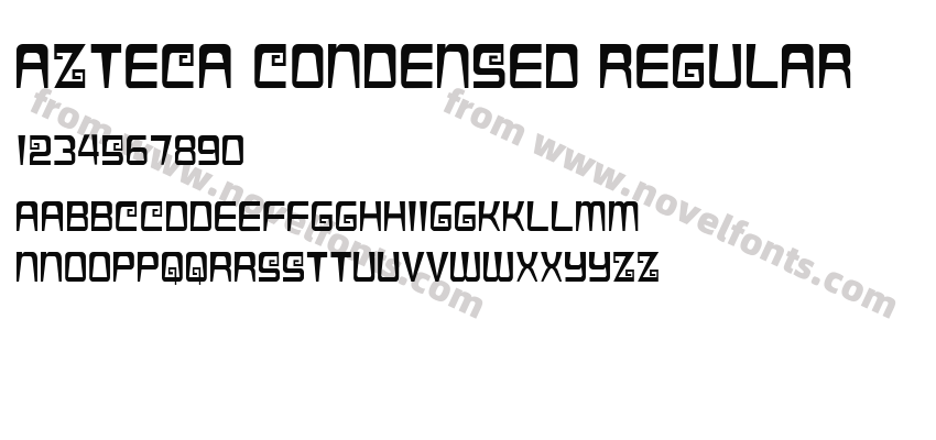 Azteca Condensed RegularPreview