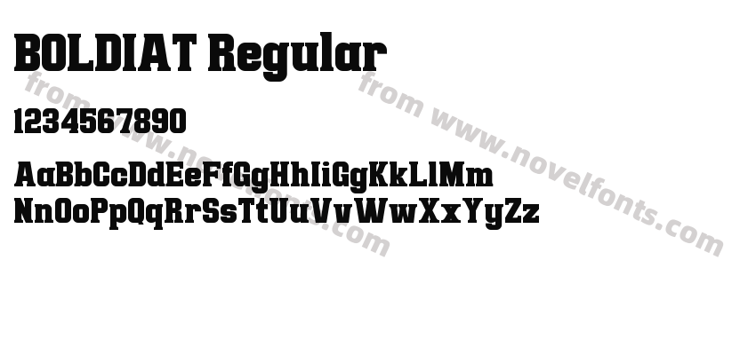 BOLDIAT RegularPreview