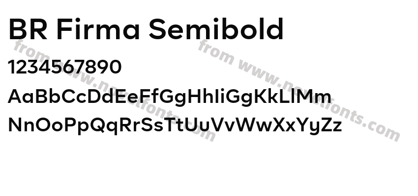 BR Firma SemiboldPreview