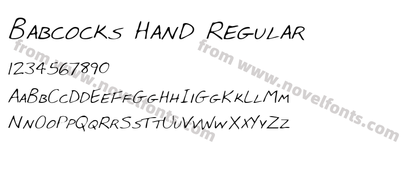 Babcocks Hand RegularPreview