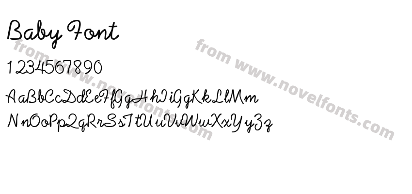 Baby FontPreview