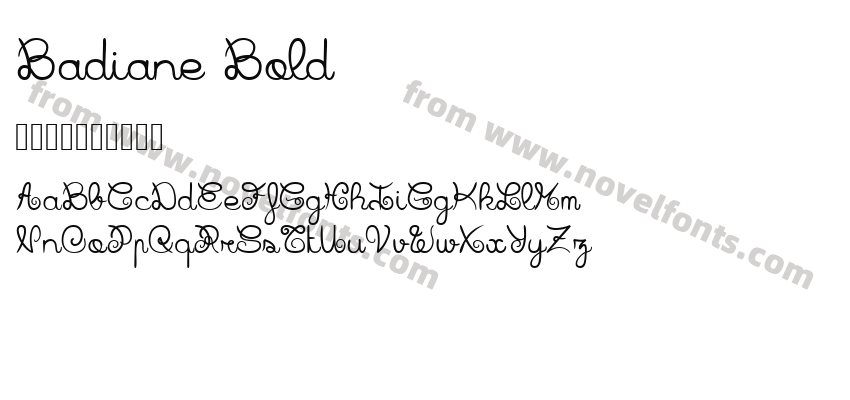Badiane BoldPreview