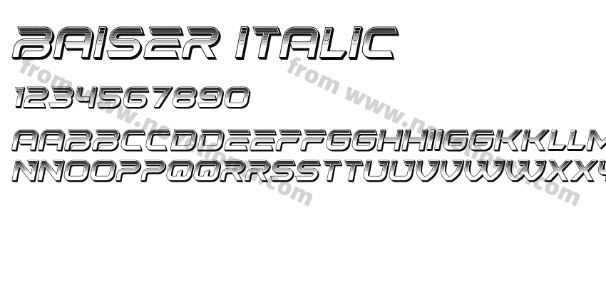 Baiser ItalicPreview