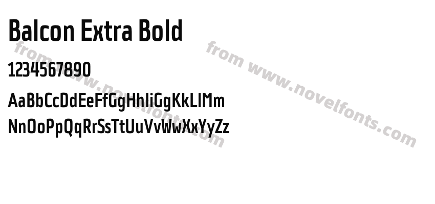 Balcon Extra BoldPreview
