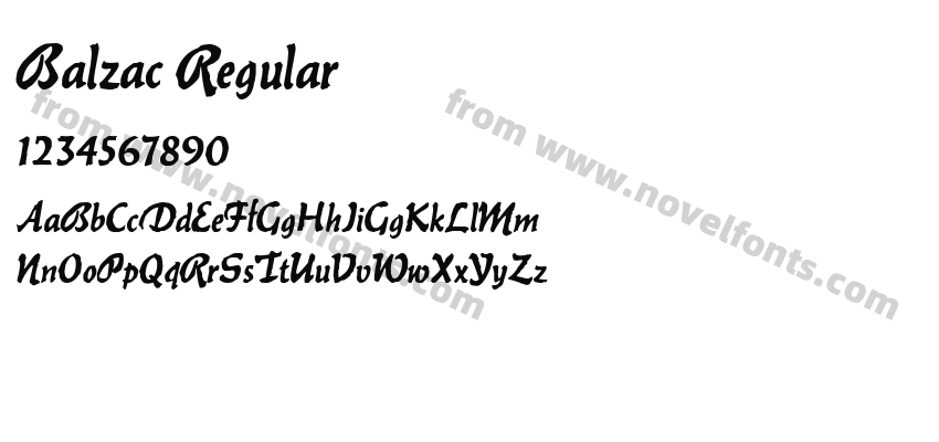 Balzac RegularPreview