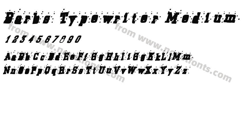 Barbs Typewriter MediumPreview