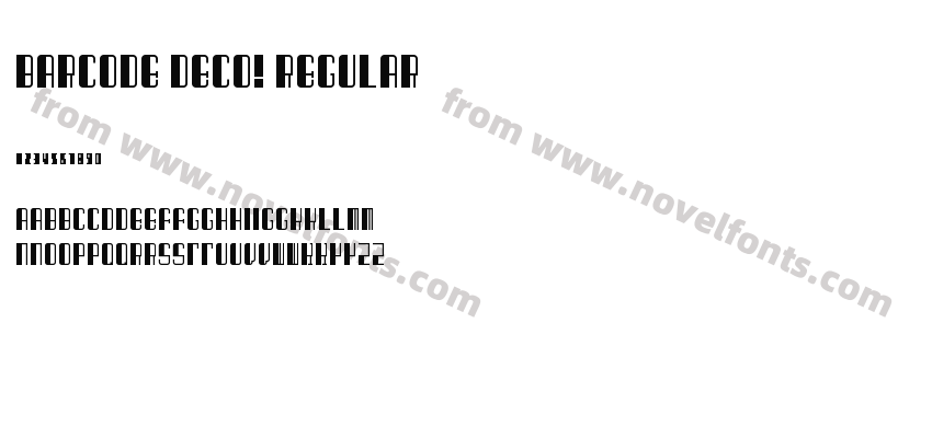 Barcode Deco! RegularPreview