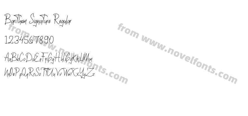 Barithom Signature RegularPreview