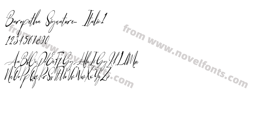 Baropetha Signature_ Italic1Preview