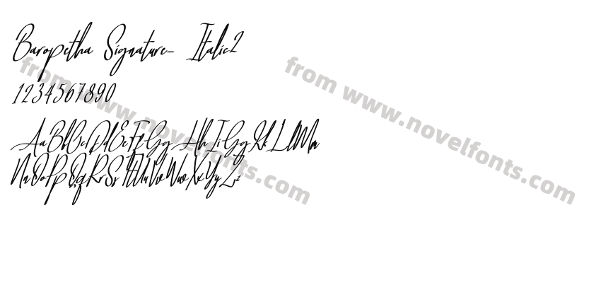 Baropetha Signature_ Italic2Preview