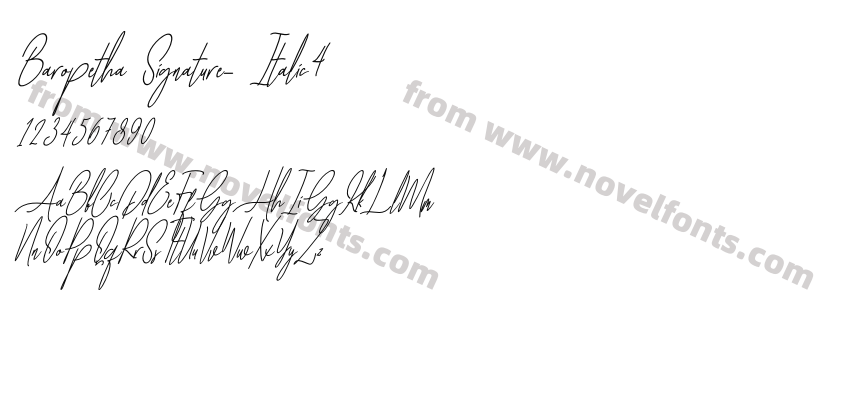 Baropetha Signature_ Italic4Preview