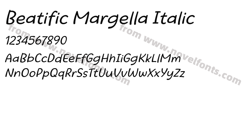 Beatific Margella ItalicPreview