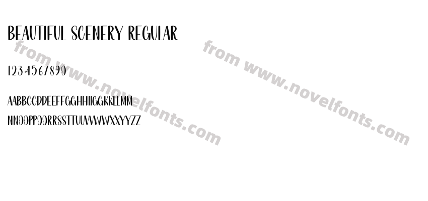 Beautiful Scenery RegularPreview