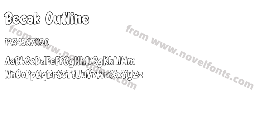 Becak OutlinePreview