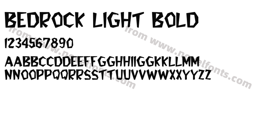 Bedrock Light BoldPreview