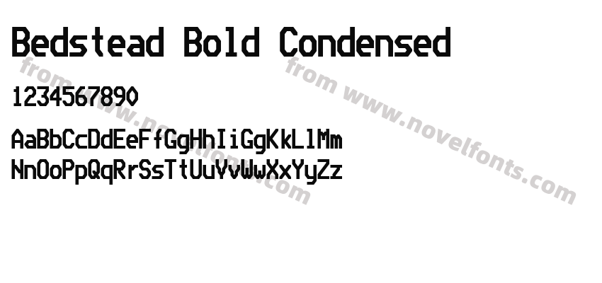 Bedstead Bold CondensedPreview