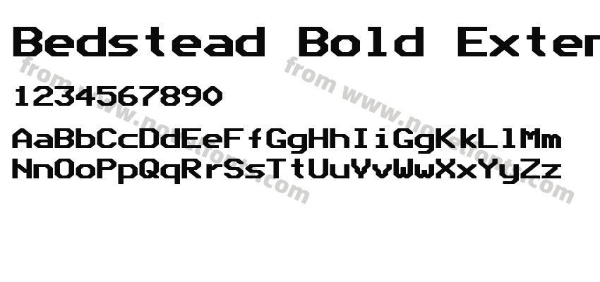 Bedstead Bold ExtendedPreview