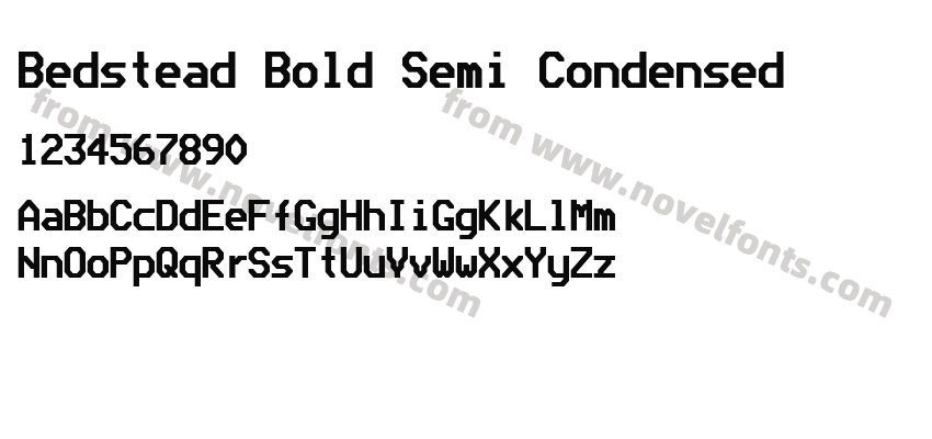 Bedstead Bold Semi CondensedPreview