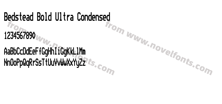 Bedstead Bold Ultra CondensedPreview